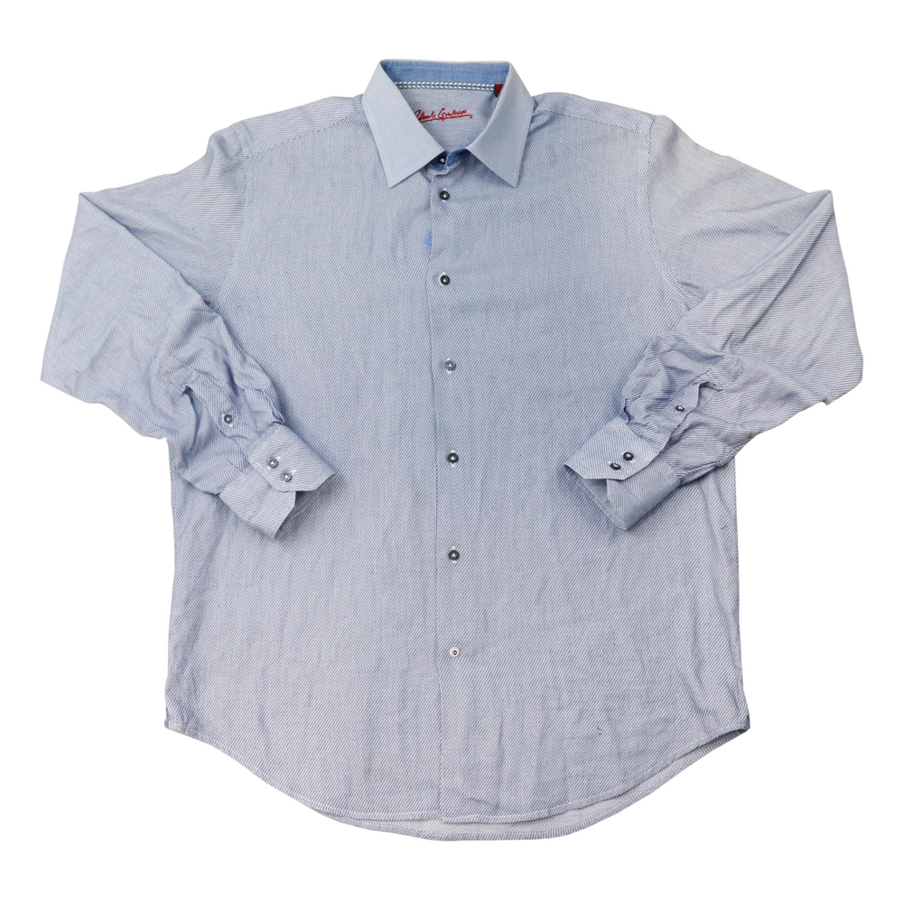 Vintage Robert Graham Blue Button Up Size L